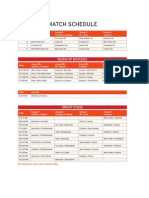 Cricket Match Schedule