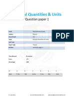 1.1 Physical Qualtities-Cie Ial Physics-Theory Qp-Chemistryonlinetuition