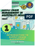 MODULE 1b. Intoduction To Supply Chain Management