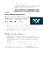 Best Resume Format Business