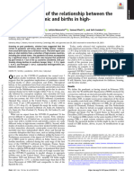 Aassve Et Al 2021 Early Assessment of The Relationship Between The Covid 19 Pandemic and Births in High Income Countries