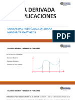 La Derivada Aplicaciones