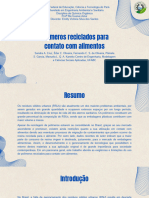 Polímeros Reciclados para Contato Com Alimentos