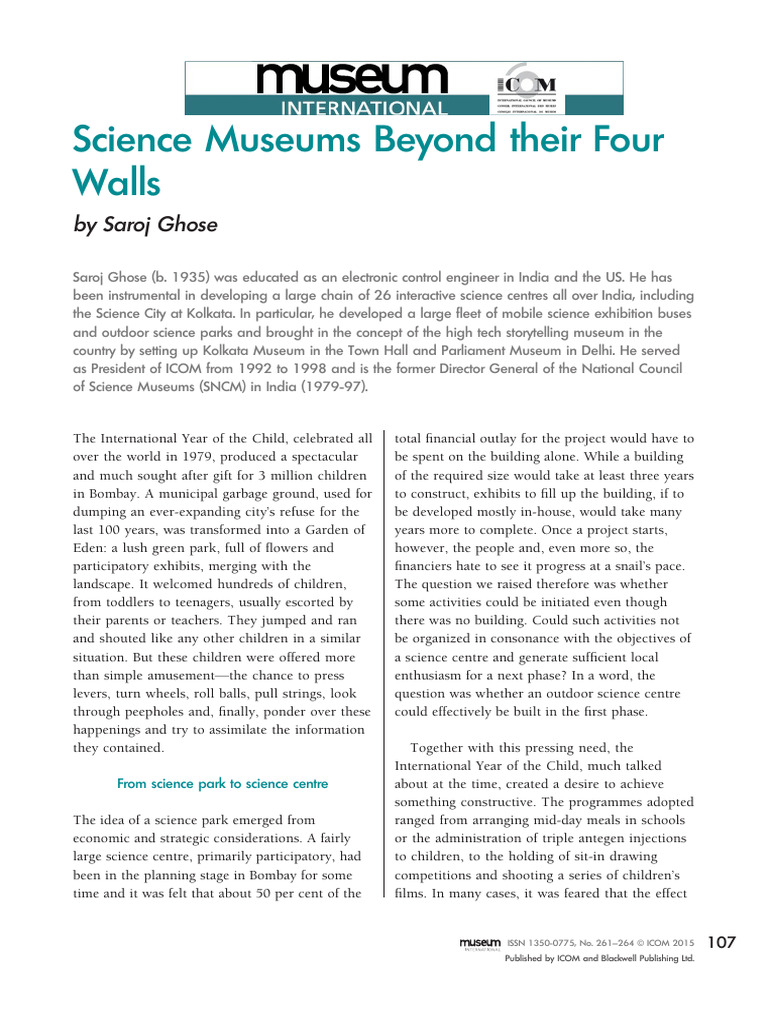 Ghose 2014 Museum International PDF Science Museum