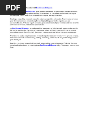 Resume Help for High School Students