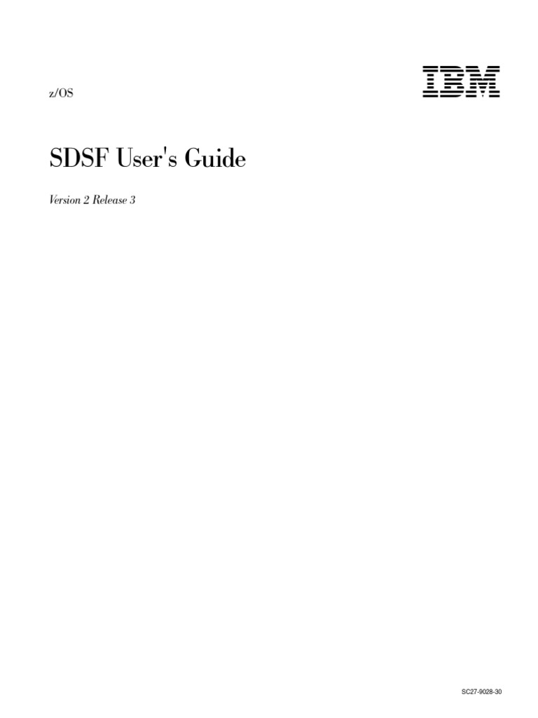 SDSF USERS GUIDE v2r3 | PDF | Information Technology | Software