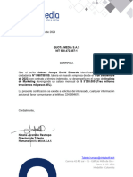 Certificado Laboral - Jaimes Amaya David Eduardo