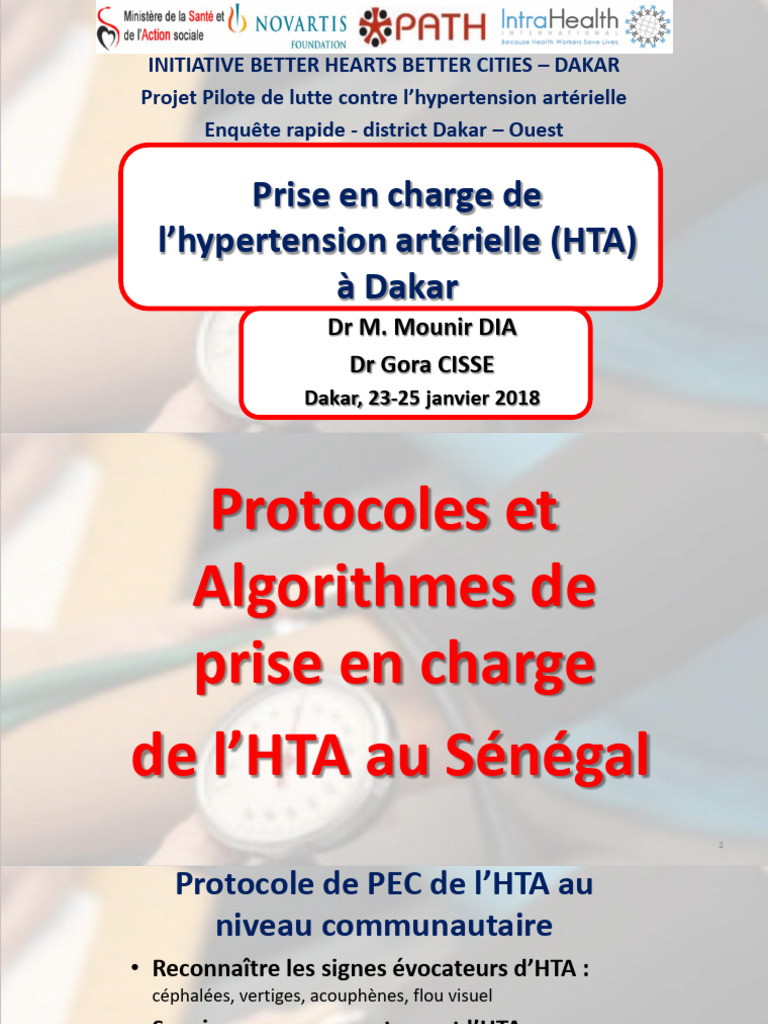 Prise en charge de l'HTA à Dakar | PDF | Hypertension artérielle ...