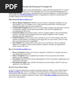 Cv Examples Uk Builder
