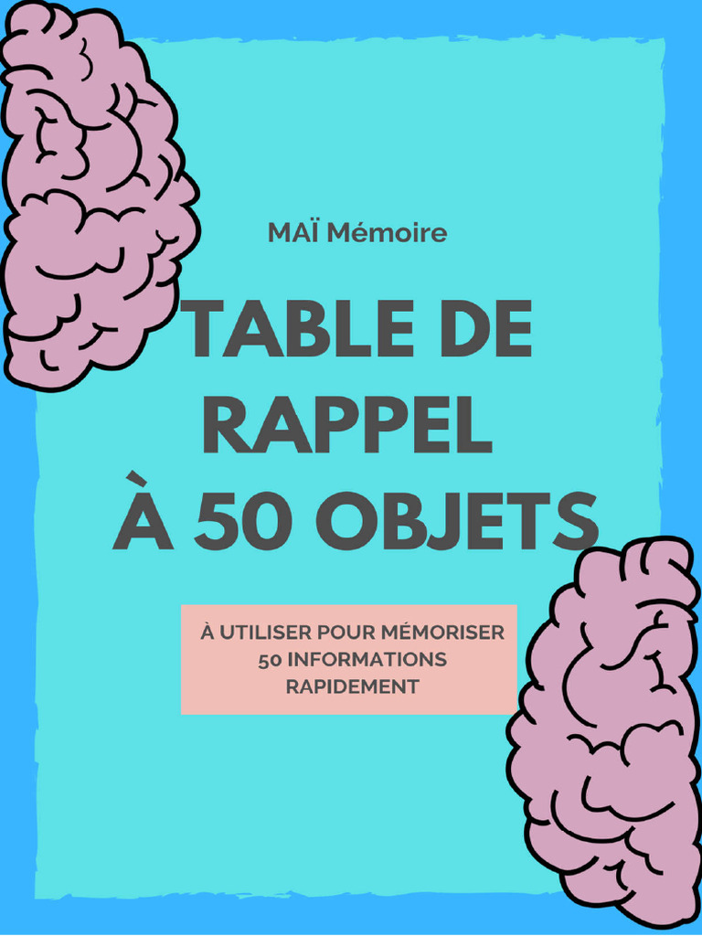 Table de Rappel 50objets | PDF