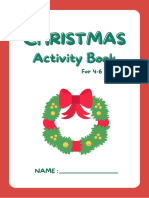Red Green Fun Christmas Activity Book For Kids