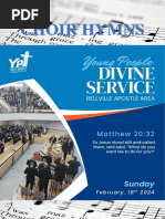 Young People Divine Service - Hymn Booklet