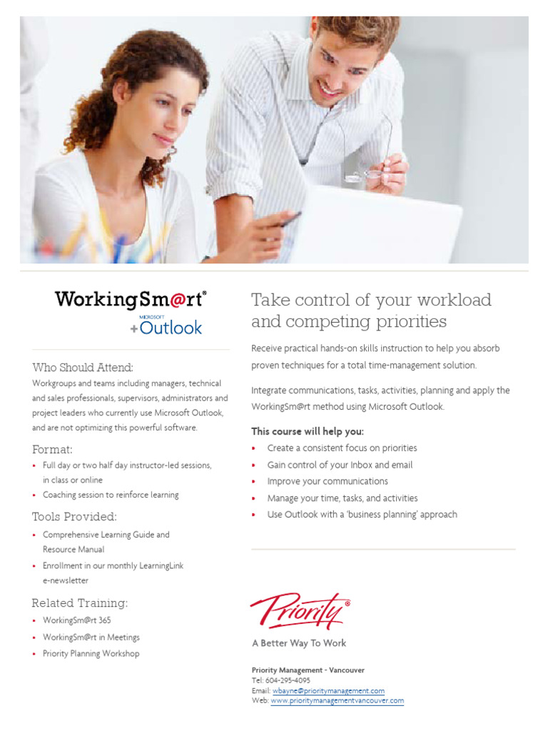 Microsoft Outlook Time Management Training
