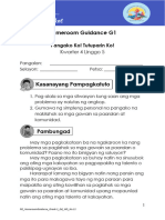 Homeroom Guidance G1: Pangako Ko! Tutuparin Ko!