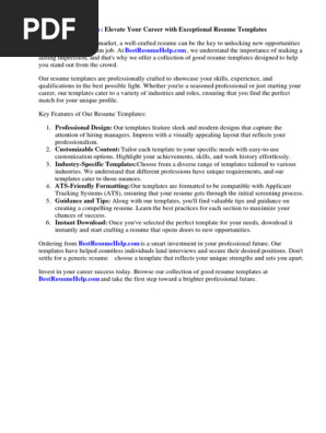 Good Resume Templates for High School Students
