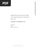 LTE4581 256 QAM in UL