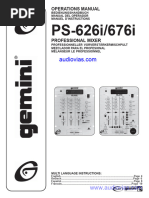 Gemini Ps 626i 676i Manual de Usuario