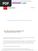 ACCA AA Audit Risk - Technical Article