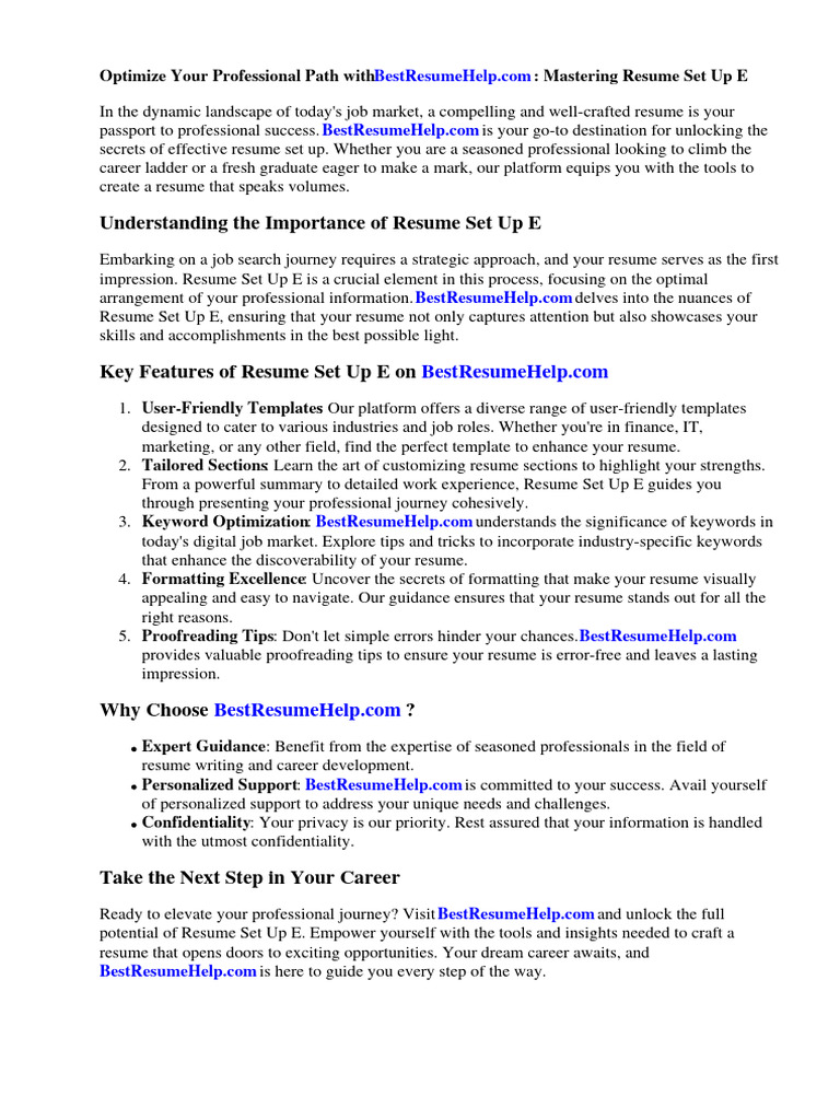 Resume Set Up Example PDF R sum - 1710740753