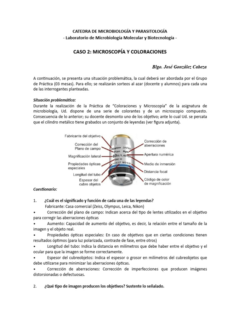 Abrir Caso 2 - Microscopia.. | PDF | Resolución angular | Microscopio