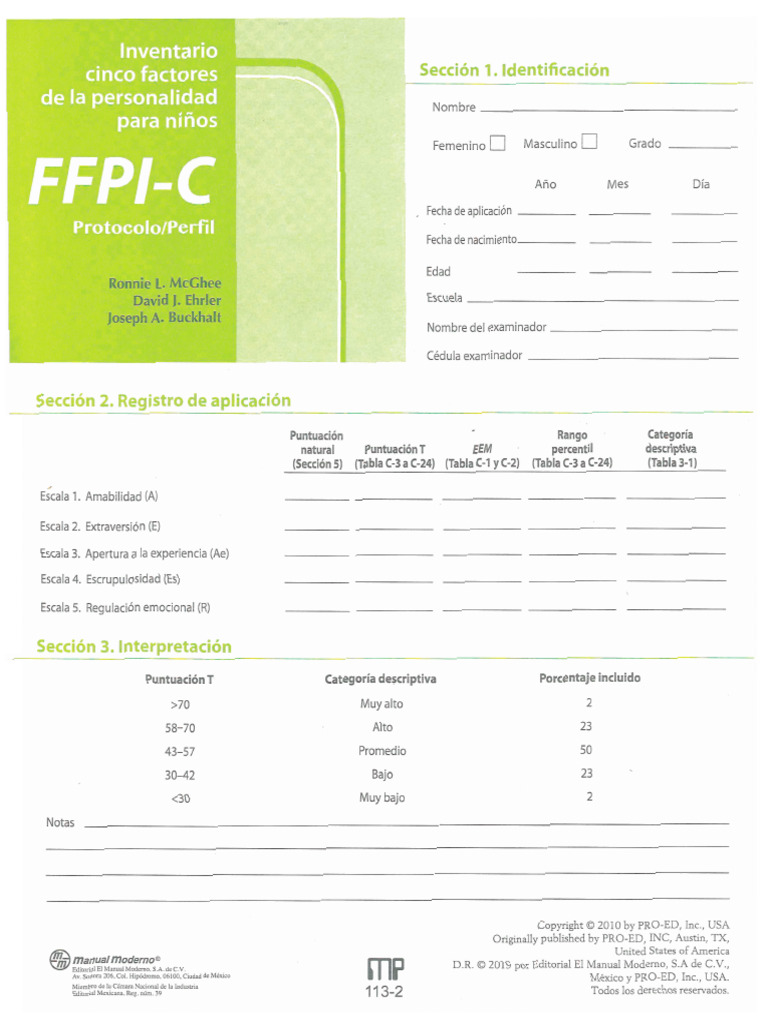 Protocolo FFPI-C | PDF