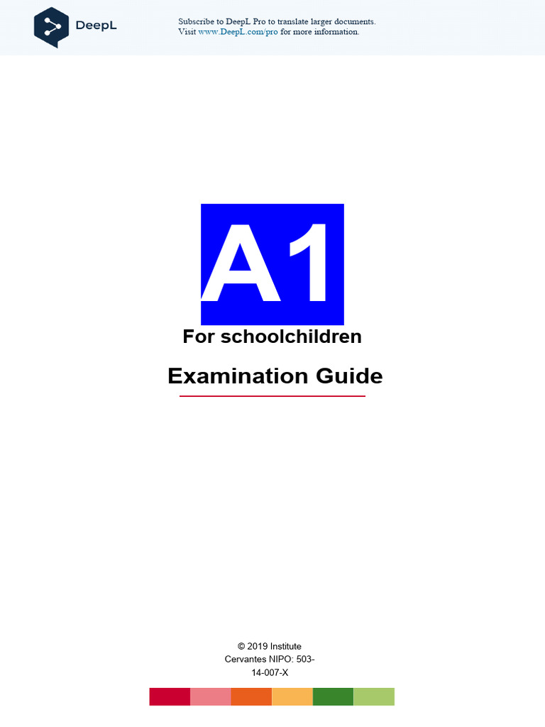 DELE A1 Exam Guide for Schoolchildren | PDF | Linguistics | Human ...