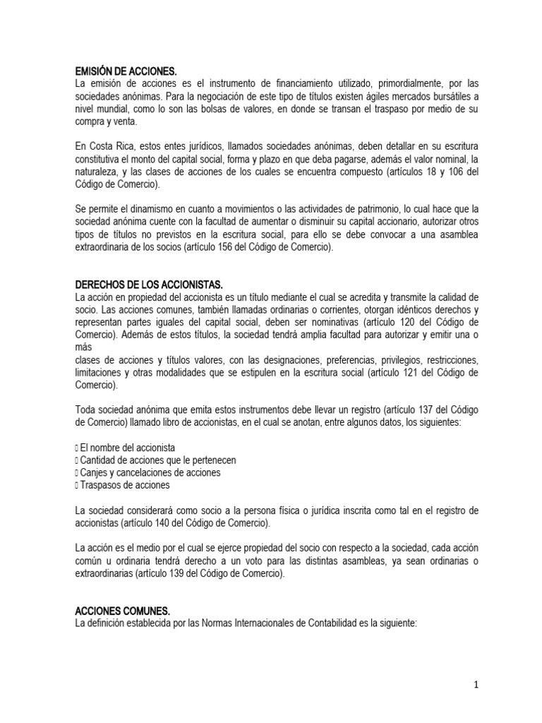 El Patrimonio de Los Accionistas | PDF | Compartir (Finanzas) | Dividendo