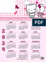 Calendario 2024 Kitty Pareja
