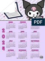 Calendario 2024 Kuromi
