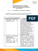 Anexo 1 - Matriz 1 - La Investigación en Psicología - Individual