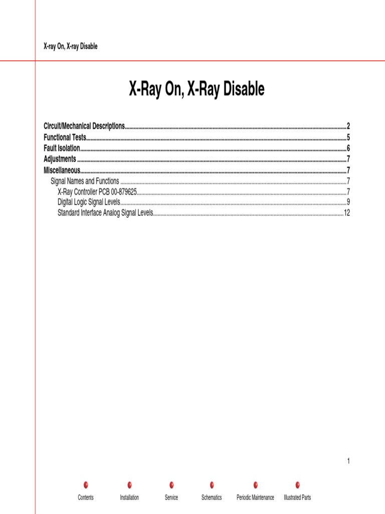 09 Xray On - Disable | PDF | Electrical Engineering | Electrical Equipment
