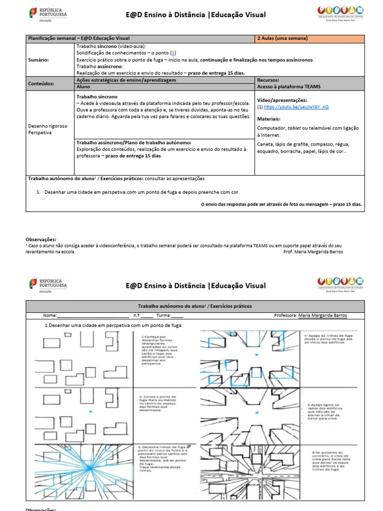 E@D: Exercício de Perspectiva em Visual | PDF | Educação à distância