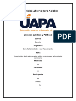 Los Principios de La Administración Pública Contenidos en La Constitución Dominicana