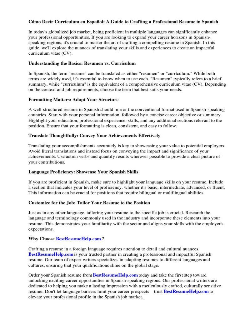 how-to-say-resume-in-spanish-pdf-r-sum-fluency
