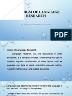 ELT205 Lesson 2 Paradigm of Language Research 2