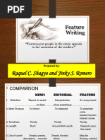 Writing News Feature - ppt1