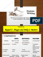 Writing News Feature - ppt1