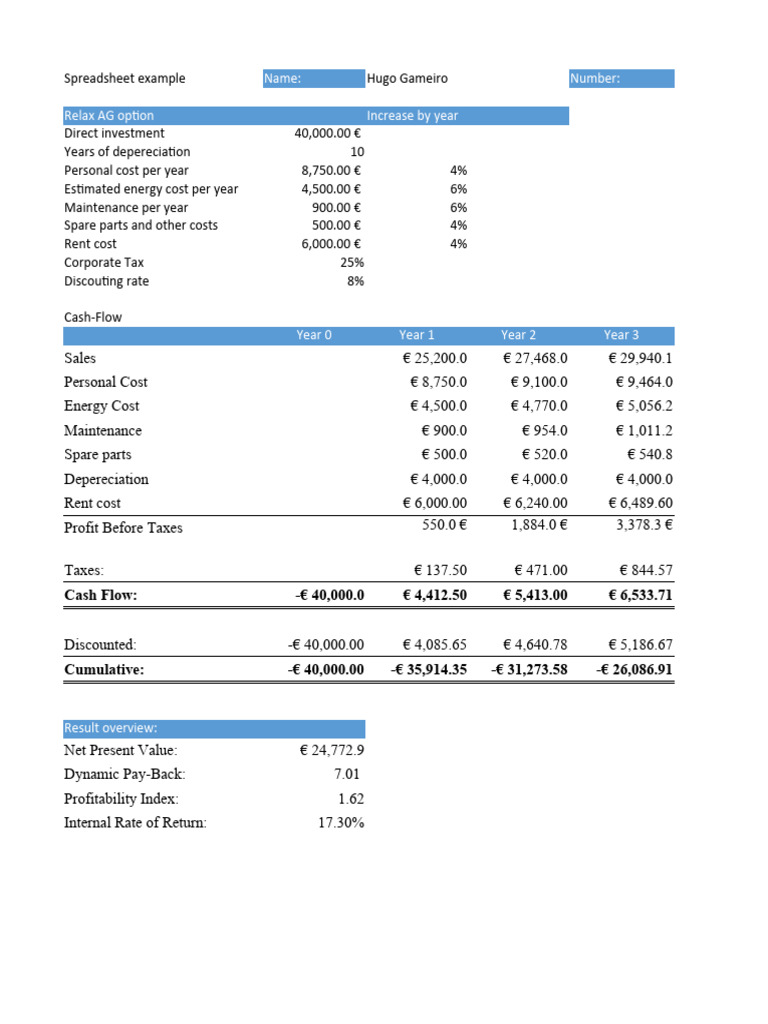 Homework 1 Corporate Finance | PDF | Net Present Value | Internal Rate ...