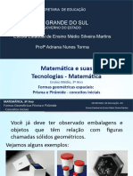 GEOMETRIA ESPACIAL - Prismas e Pirâmides - Conceitos Iniciais