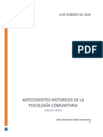 Línea Del Tiempo Psicología Comunitaria