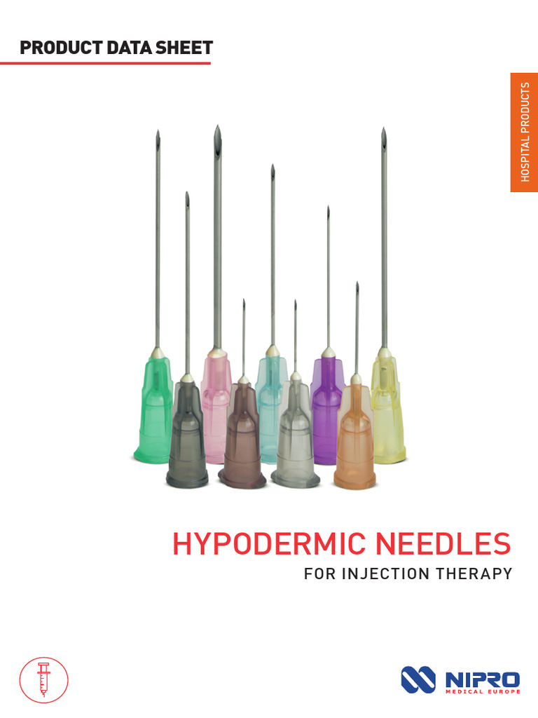 Hypodermic Needle Specifications Chart | PDF | Medical Device