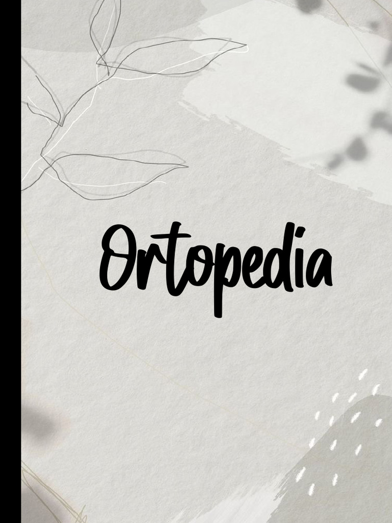 Ortopedia Completo | PDF | Osso | Coluna vertebral