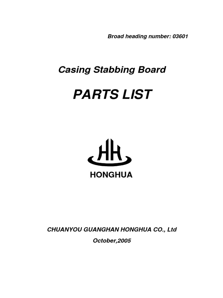4-casing-stabbing-board-parts-list-pdf-mechanical-engineering