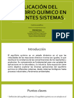 Aplicación Del Equilibrio Químico en