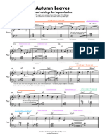 Autumn Leaves Improvisation Guide Sheet