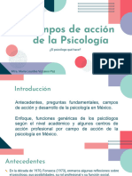 Áreas de Aplicación de La Psicología