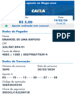 Valor Data: Emanoel de Lima Raposo 335.987.894-91 4885 - 1288 - 000798677839-4