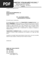 Formato Carta de Presentacin