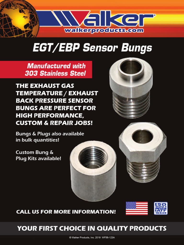 EXHAUST GAS TEMP_EXHAUST BACK PRESSURE SENSOR BUNGS FLIER WF56123A