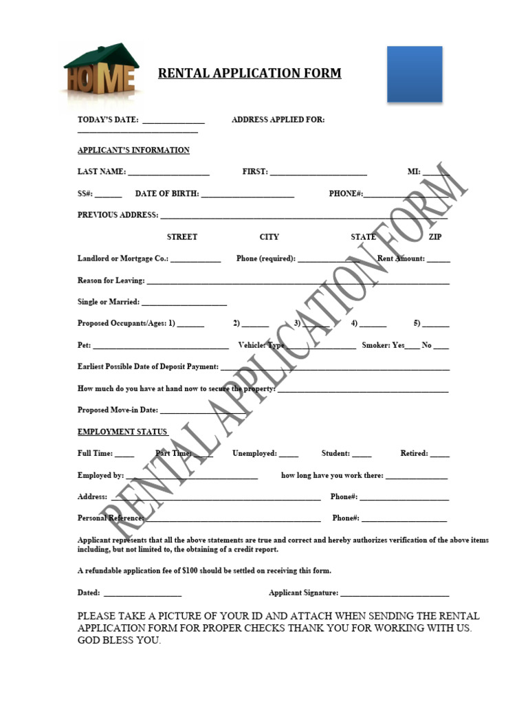 Rental Application Essentials | PDF